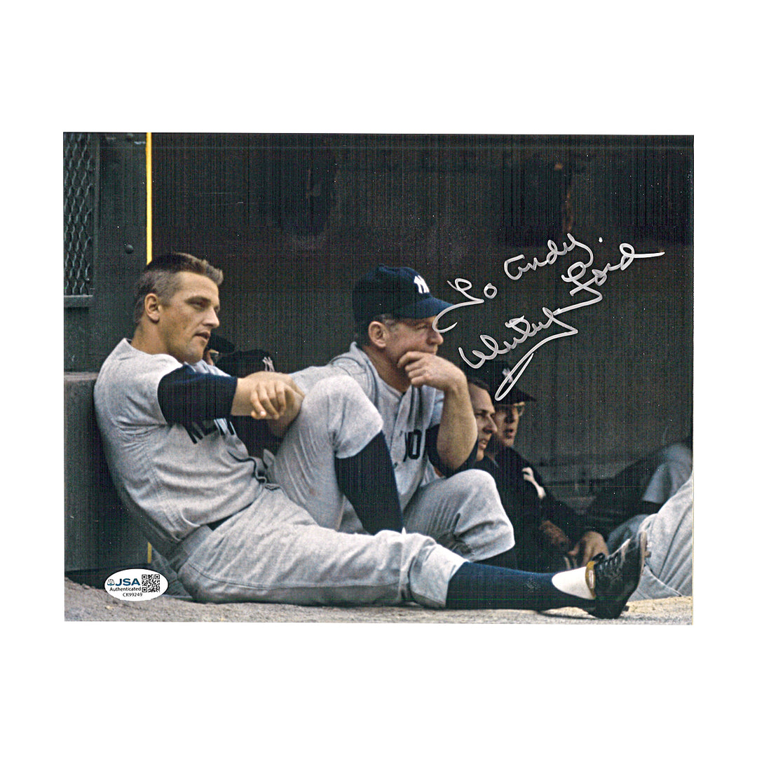 Whitey Ford New York Yankees Autographed Personalized 8x10 Photo