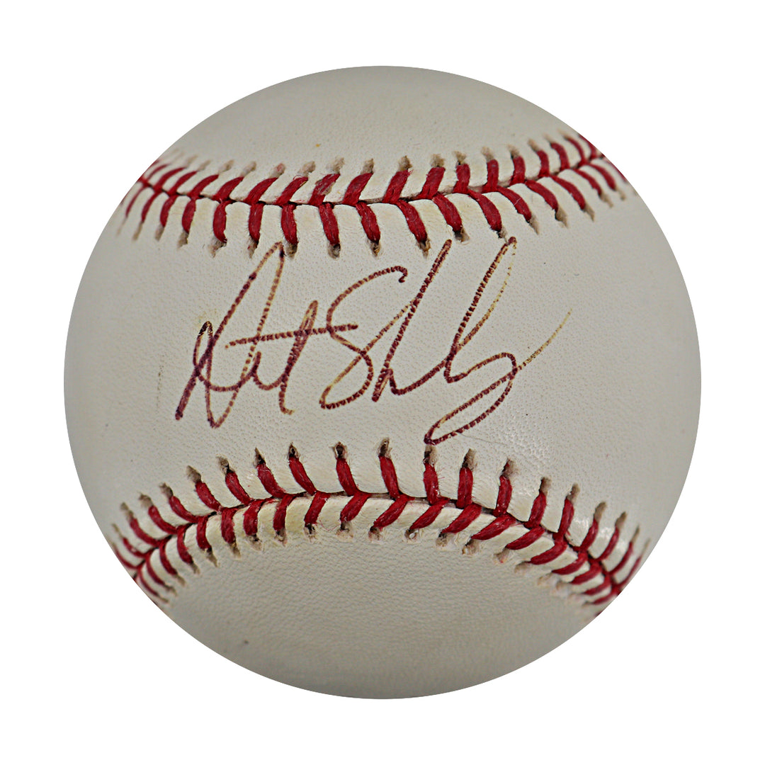 Art Shamsky Mets Reds Autographed OMLB Baseball JSA COA
