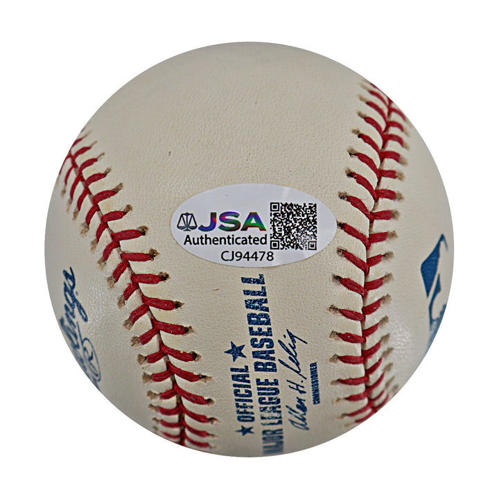 Art Shamsky Mets Reds Autographed OMLB Baseball JSA COA