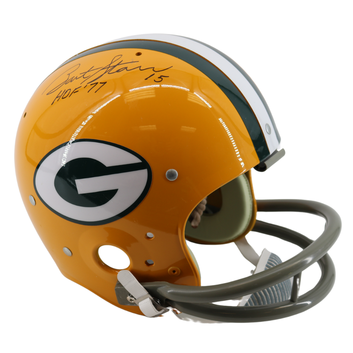 Bart Starr Packers Autographed Signed Inscribed FS TK Suspension Helmet PSA