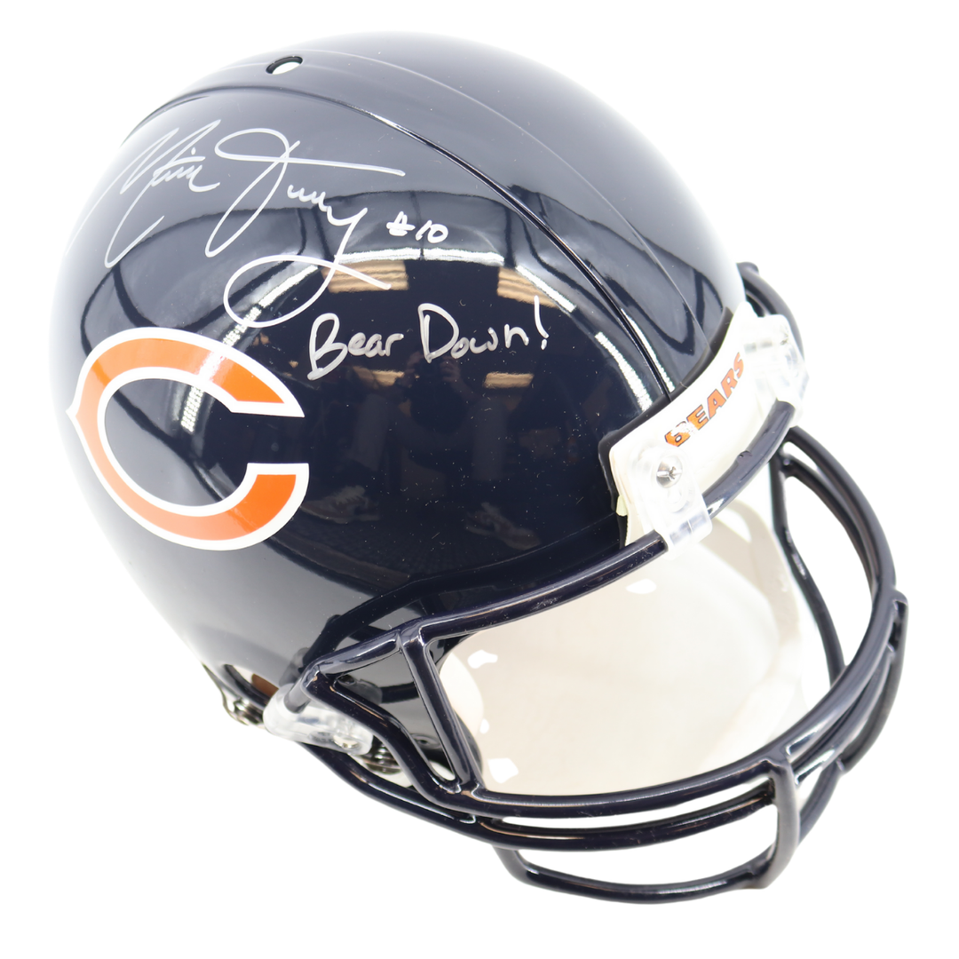 Mitch Trubisky Bears Autographed Signed Inscribed FS Authentic Helmet Fanatics
