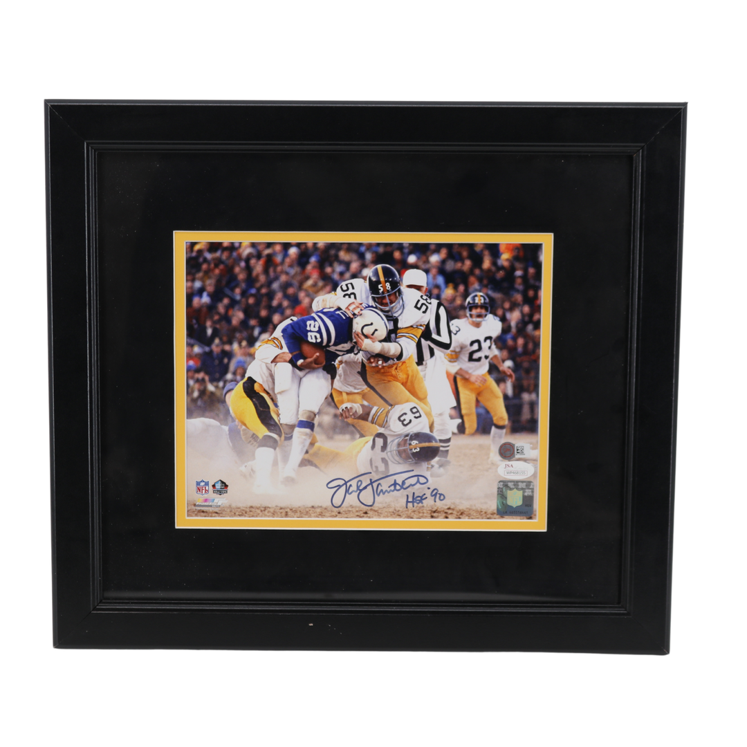 Jack Lambert Steelers Autographed Signed Inscribed 8x10 Framed Photo JSA 