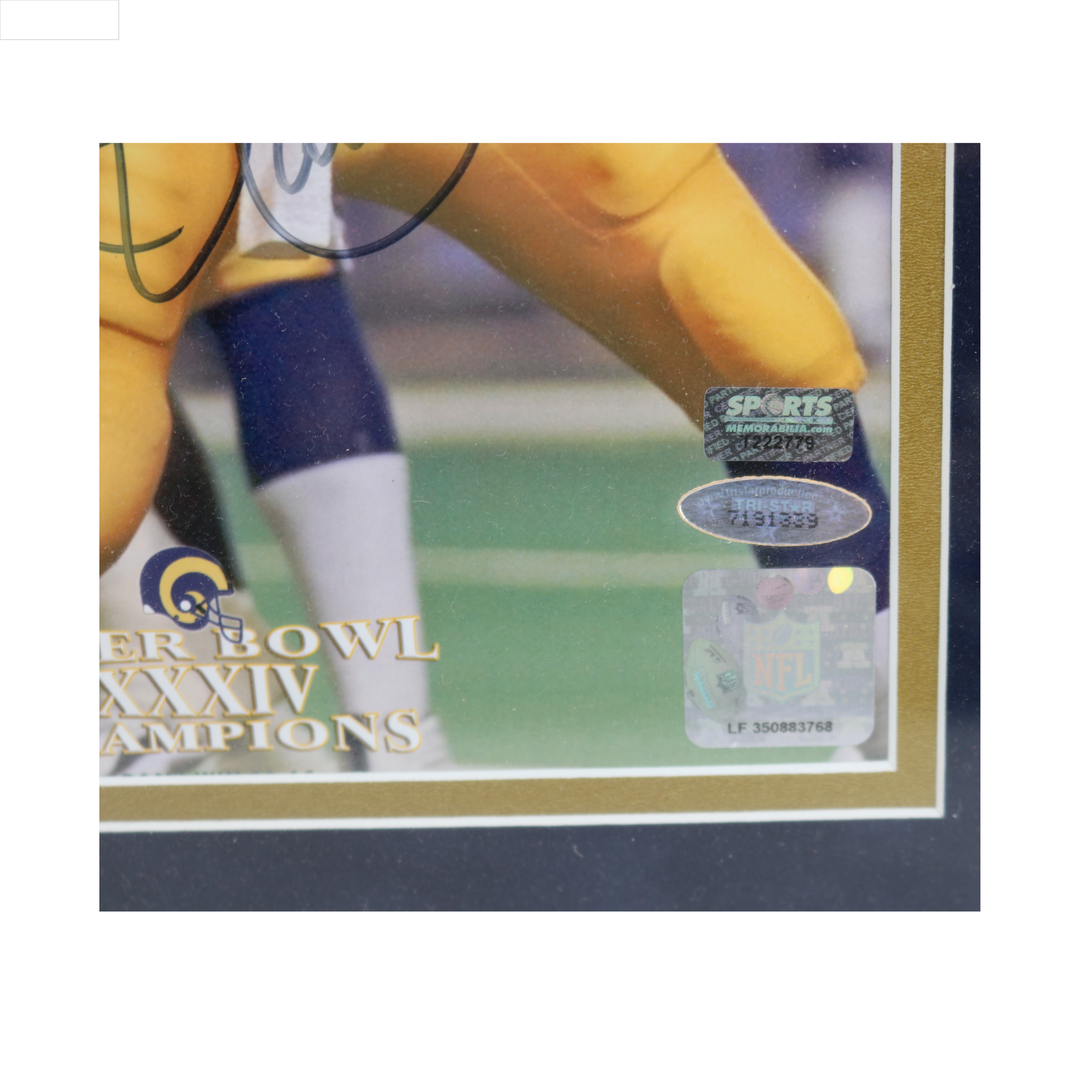 Kurt Warner Los Angeles Rams Autographed Signed 8x10 Framed Photo PSA Tri-Star