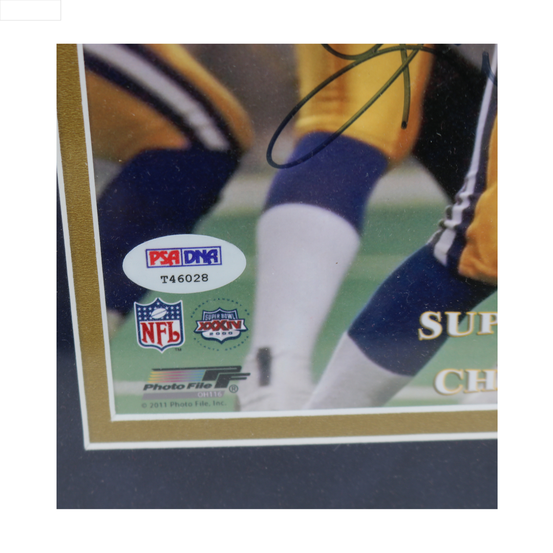 Kurt Warner Los Angeles Rams Autographed Signed 8x10 Framed Photo PSA Tri-Star