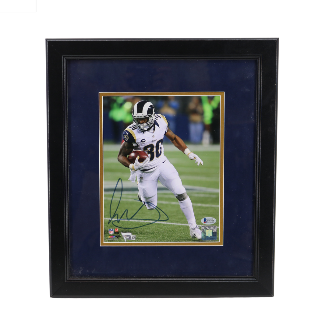 Todd Gurley LA Rams Autographed Signed 8x10 Framed Photo Fanatics Beckett