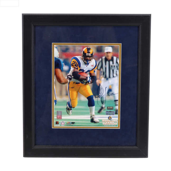 Marshall Faulk Los Angeles Rams Autographed Signed 8x10 Framed Photo Radtke 