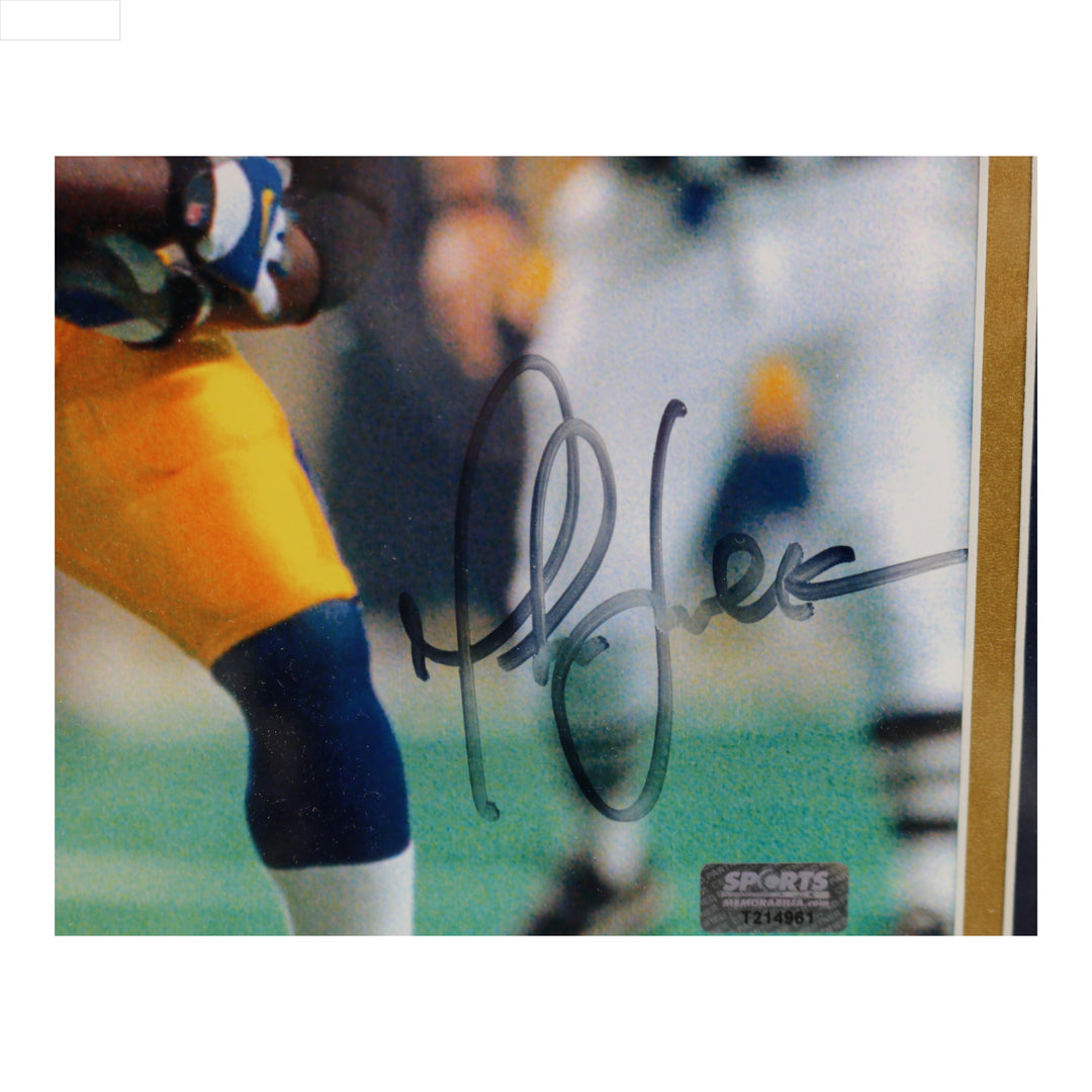 Marshall Faulk Los Angeles Rams Autographed Signed 8x10 Framed Photo Radtke 
