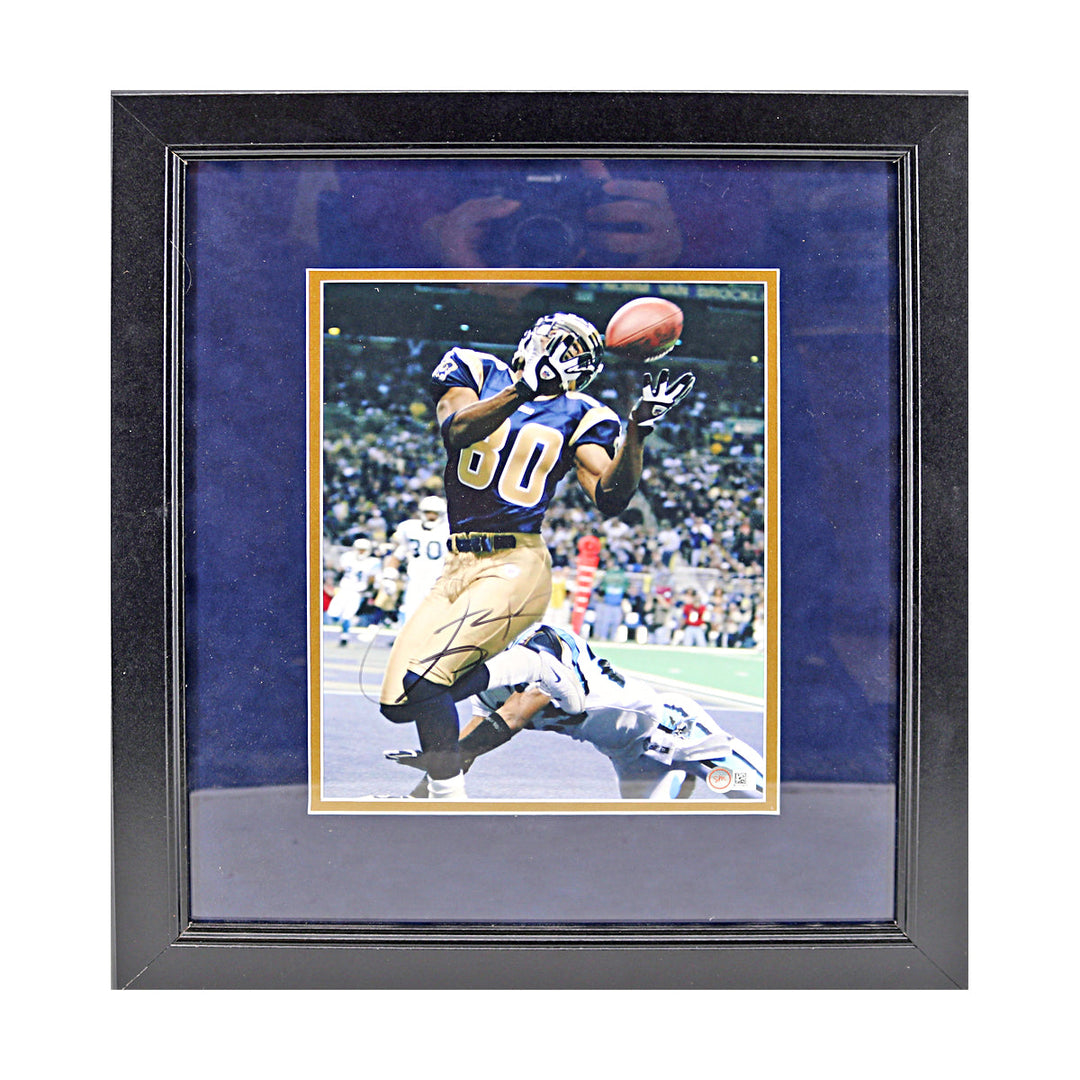 Isaac Bruce Los Angeles Rams Autographed Framed 8x10 Photo Sports Memorabilia COA