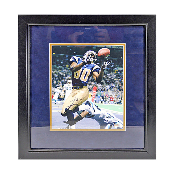 Isaac Bruce Los Angeles Rams Autographed Framed 8x10 Photo Sports Memorabilia COA