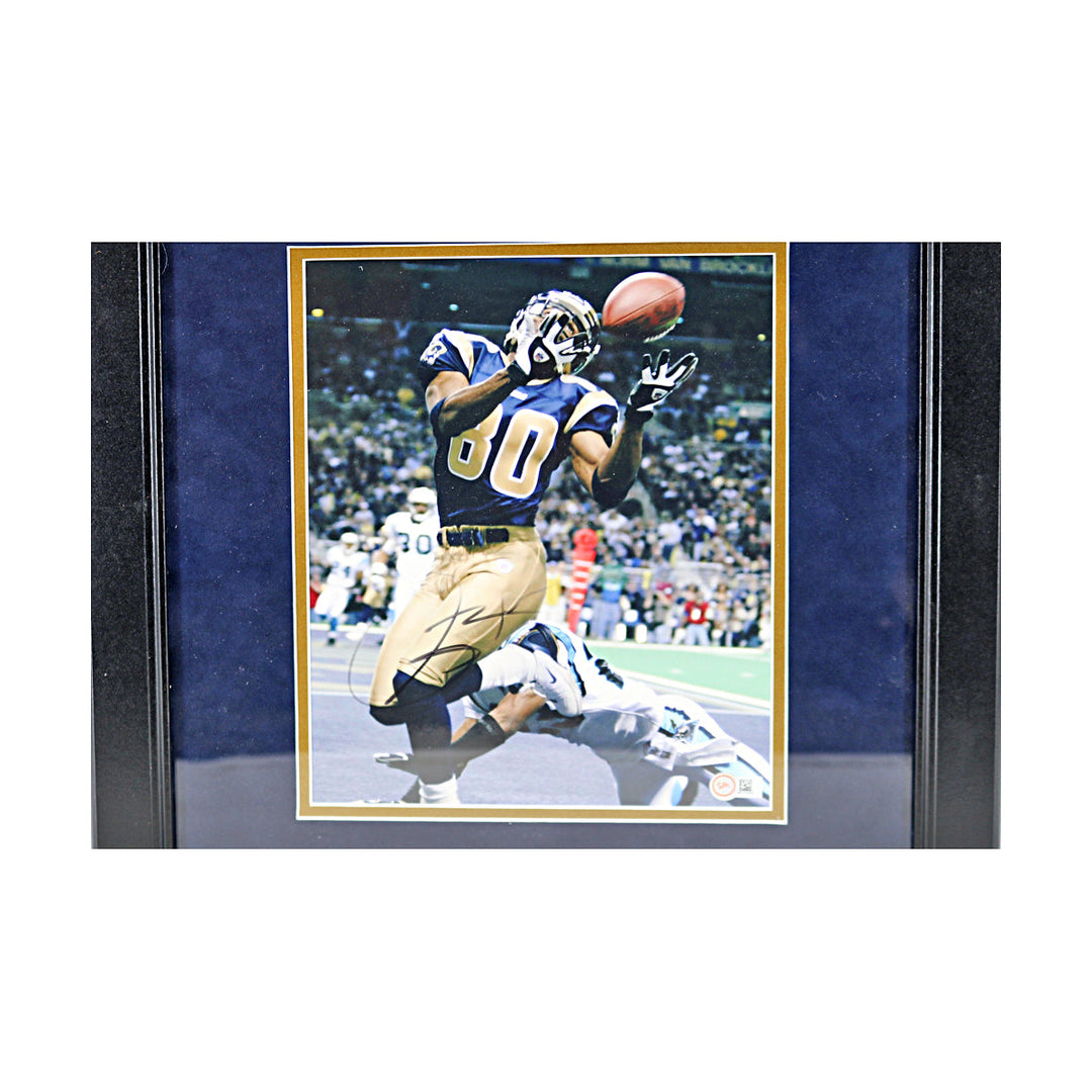 Isaac Bruce Los Angeles Rams Autographed Framed 8x10 Photo Sports Memorabilia COA