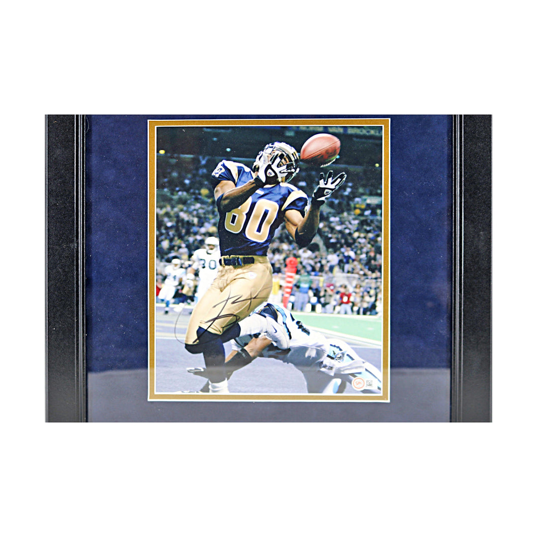 Isaac Bruce Los Angeles Rams Autographed Framed 8x10 Photo Sports Memorabilia COA