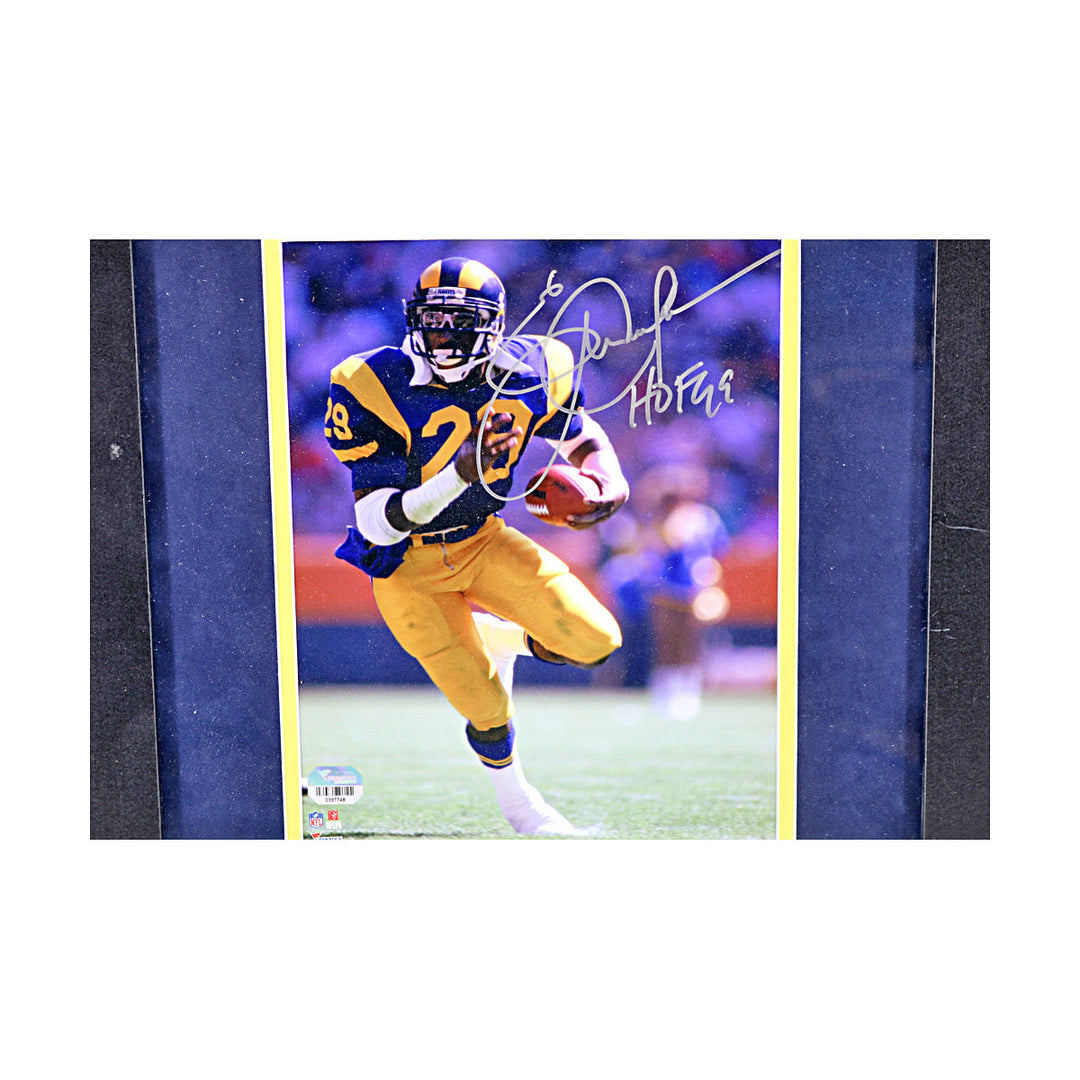 Eric Dickerson Los Angeles Rams Autographed Inscribed Framed 8x10 Photo Fanatics Auth