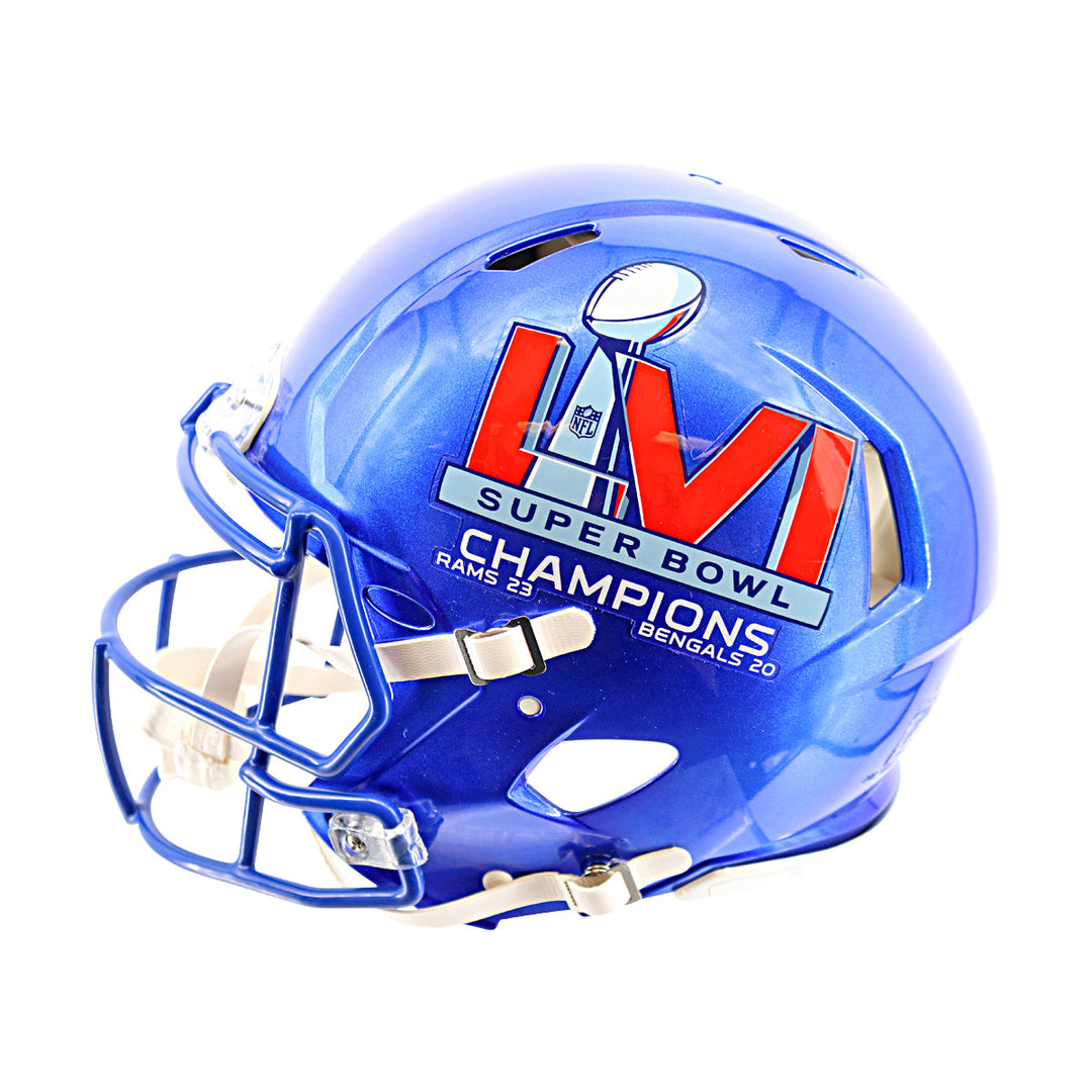 Matthew Stafford Los Angeles Rams Autographed Inscribed Super Bowl Speed Authentic Helmet Fanatics Auth