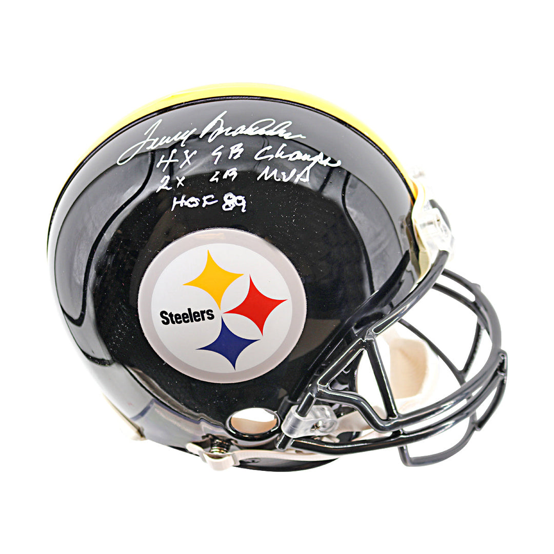 Terry Bradshaw Pittsburgh Steelers Autographed Inscribed Speed Authentic Helmet Fanatics Auth