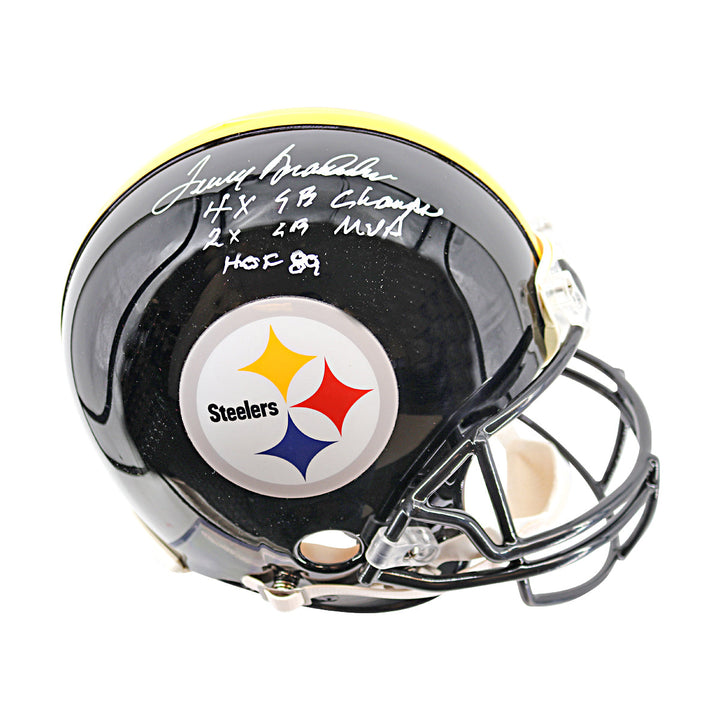 Terry Bradshaw Pittsburgh Steelers Autographed Inscribed Speed Authentic Helmet Fanatics Auth