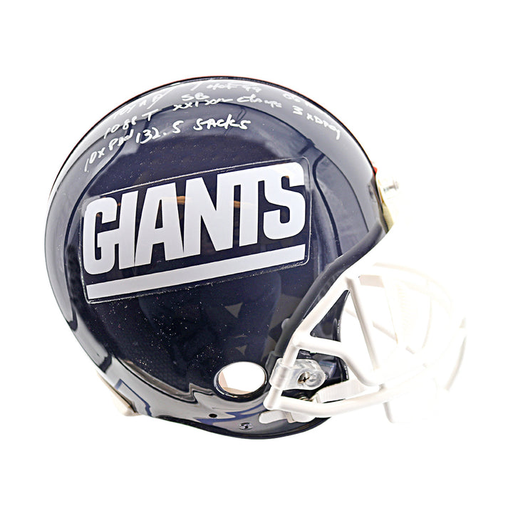 Lawrence Taylor New York Giants Autographed Inscribed VSR-4 Proline Authentic Helmet LE /56 Fanatics Auth