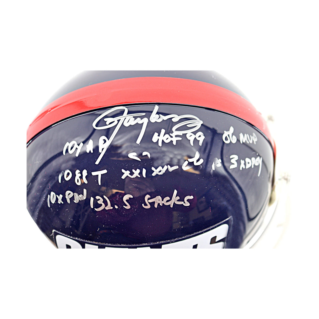 Lawrence Taylor New York Giants Autographed Inscribed VSR-4 Proline Authentic Helmet LE /56 Fanatics Auth