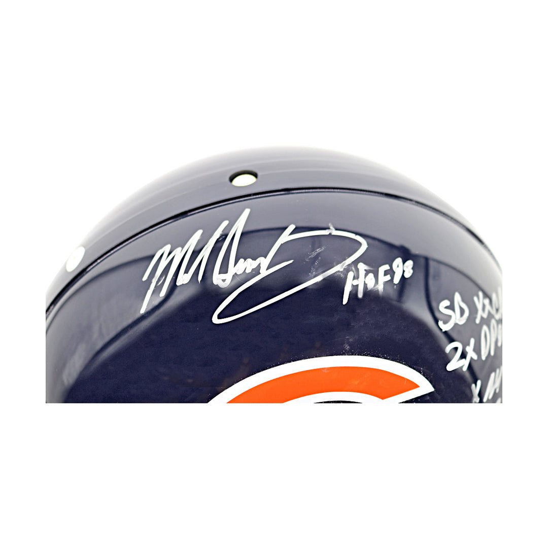 Mike Singletary Chicago Bears Autographed Inscribed VSR-4 Proline Authentic Helmet LE /50 Fanatics Auth