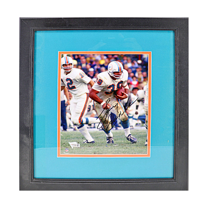 Larry Csonka Miami Dolphins Autographed Framed 8x10 Photo Fanatics Auth
