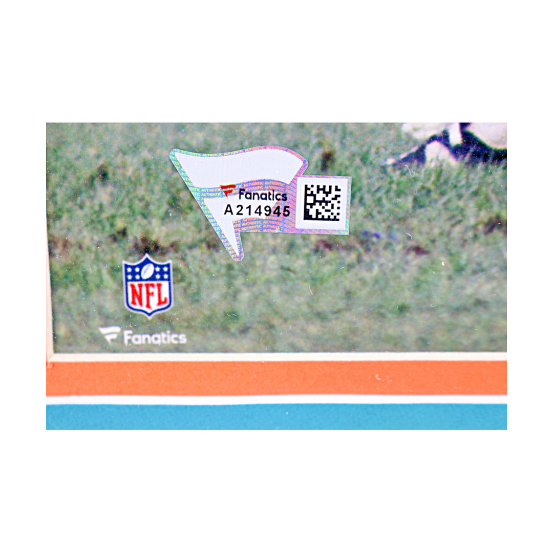 Larry Csonka Miami Dolphins Autographed Framed 8x10 Photo Fanatics Auth