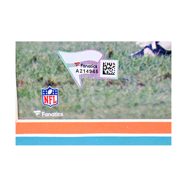 Larry Csonka Miami Dolphins Autographed Framed 8x10 Photo Fanatics Auth