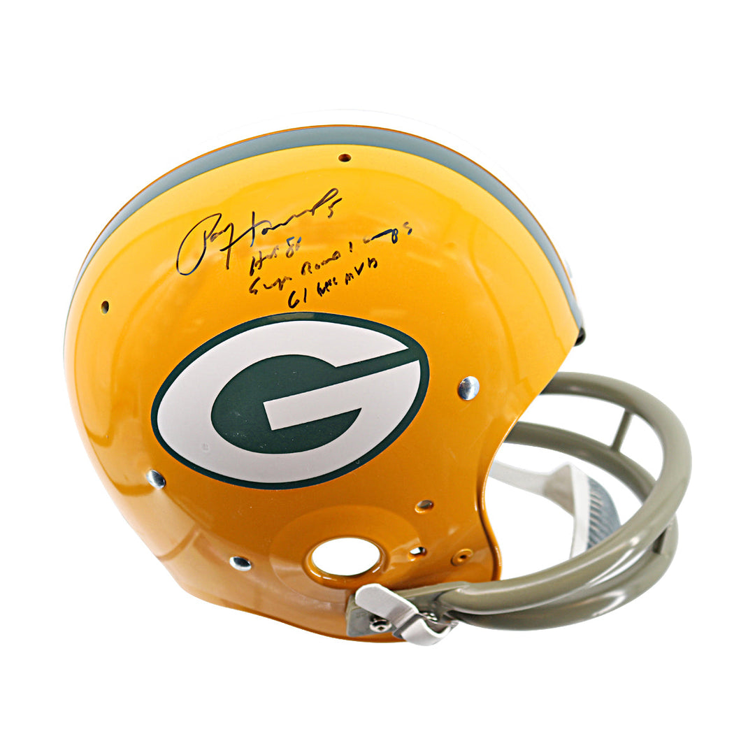 Paul Hornung Green Bay Packers Autographed Inscribed Authentic Suspension Helmet Beckett Holo