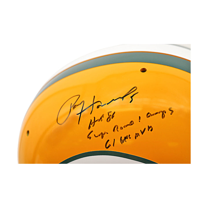 Paul Hornung Green Bay Packers Autographed Inscribed Authentic Suspension Helmet Beckett Holo