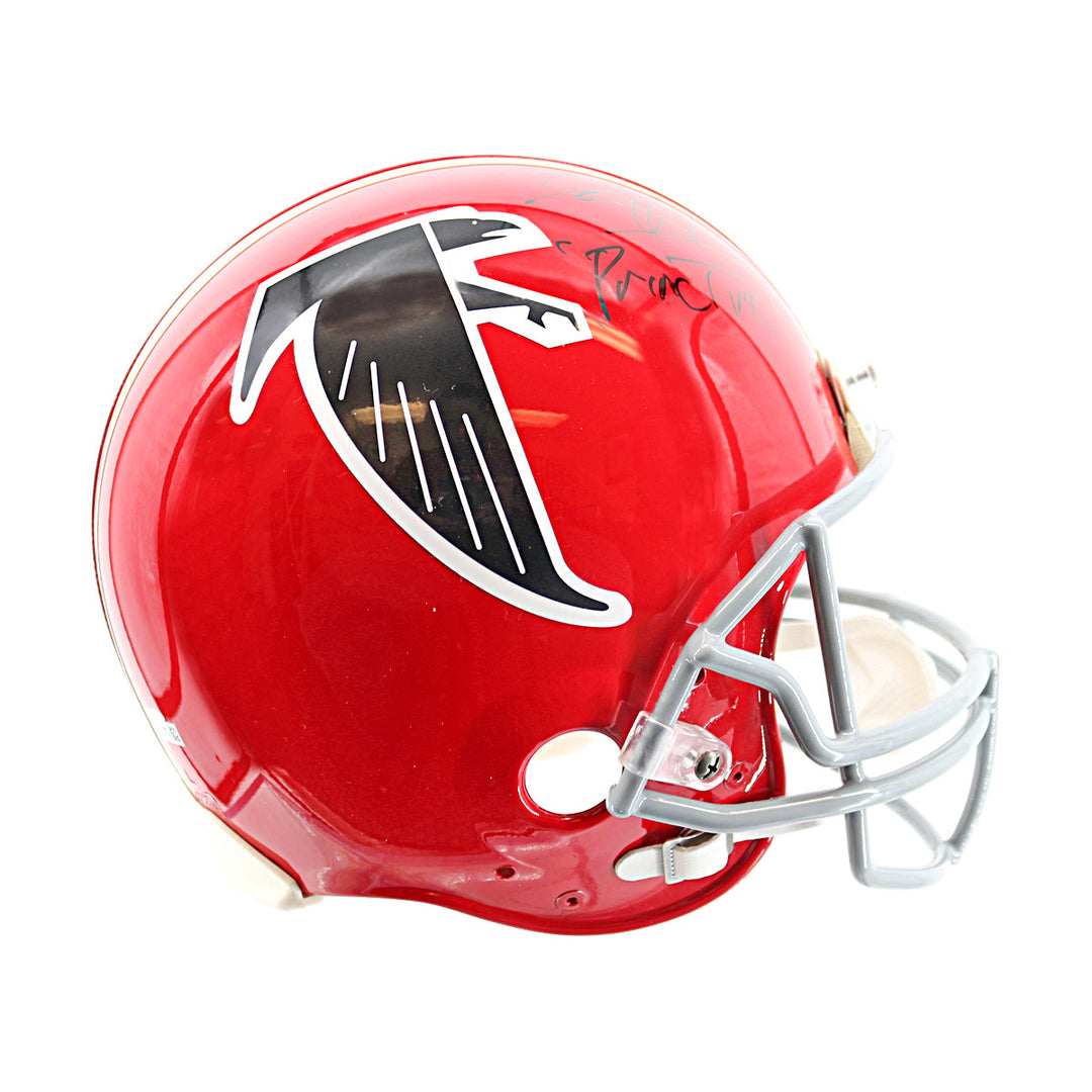 Deion Sanders Atlanta Falcons Autographed Inscribed VSR-4 Proline Authentic Helmet Fanatics Auth