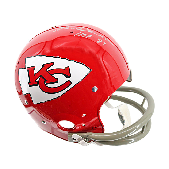 Len Dawson Kansas City Chiefs Autographed Inscribed VSR-4 Proline Authentic Helmet JSA COA