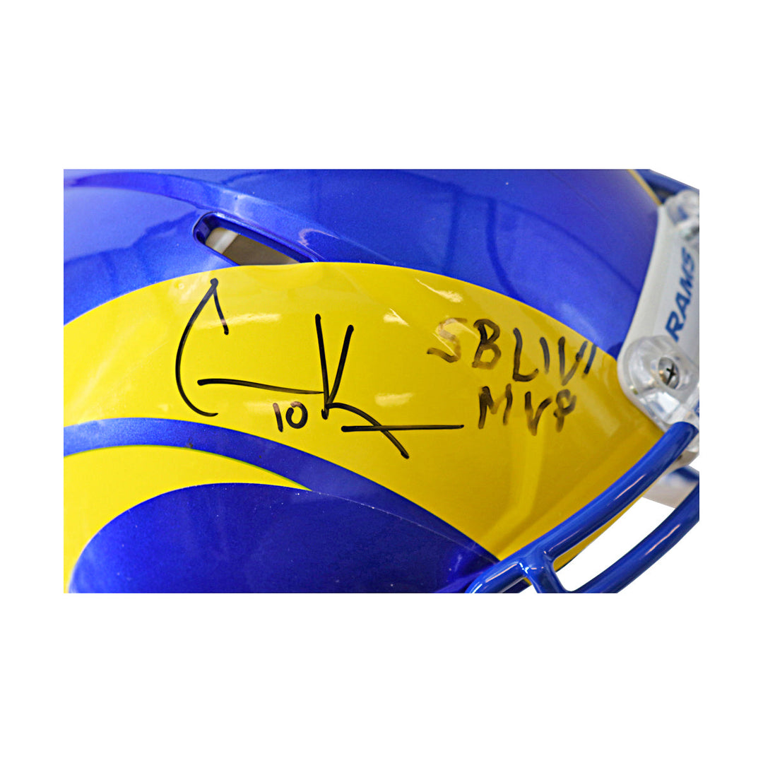 Cooper Kupp Los Angeles Rams Autographed Inscribed Speed Authentic Helmet Fanatics Auth