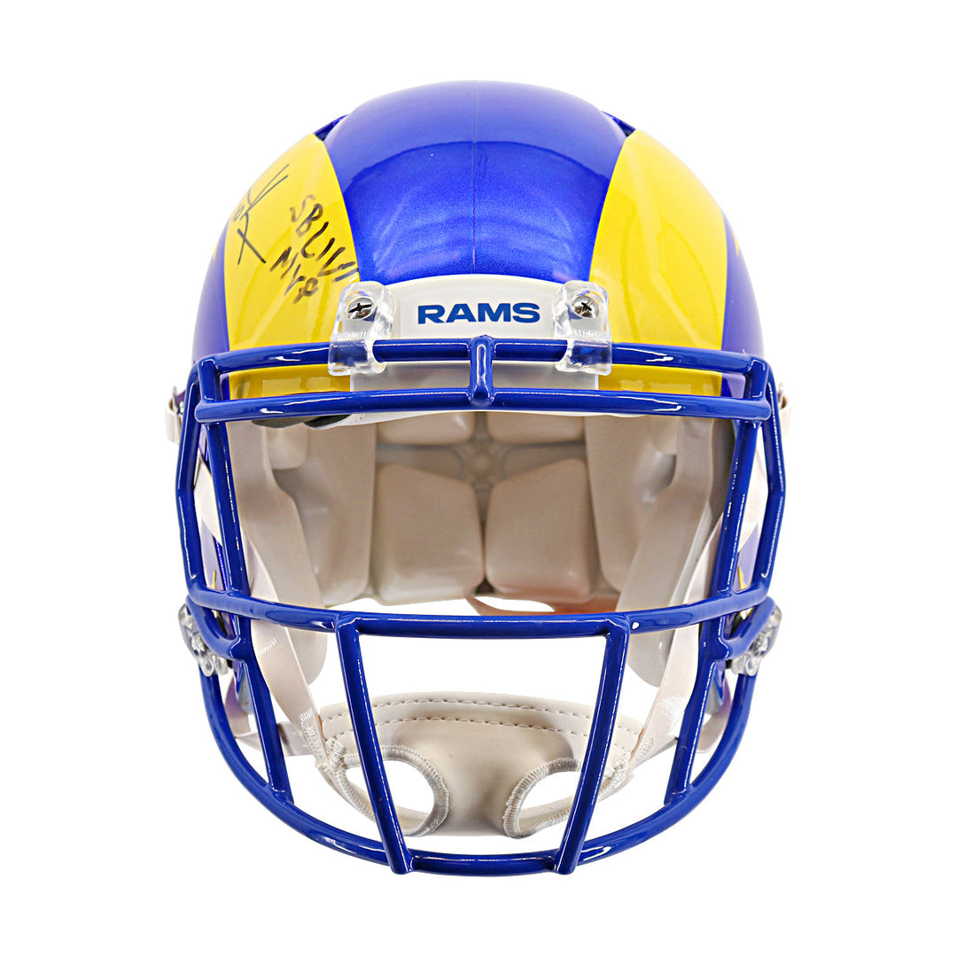 Cooper Kupp Los Angeles Rams Autographed Inscribed Speed Authentic Helmet Fanatics Auth
