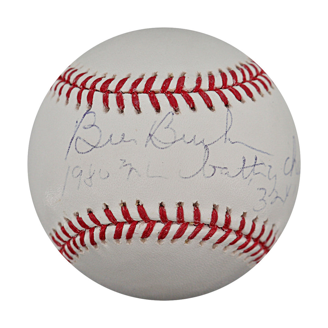 Bill Buckner Chicago Cubs Autographed Inscribed OMLB Baseball Sports Memorabilia Auth