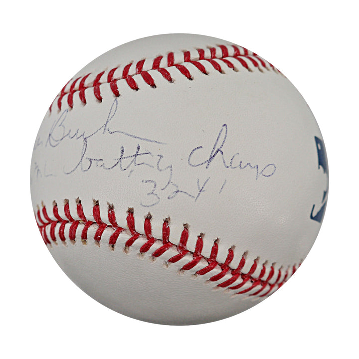 Bill Buckner Chicago Cubs Autographed Inscribed OMLB Baseball Sports Memorabilia Auth