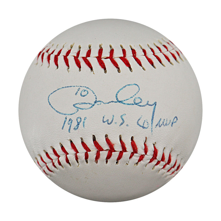 Ron Cey Los Angeles Dodgers Autographed Official League Baseball JSA Holo