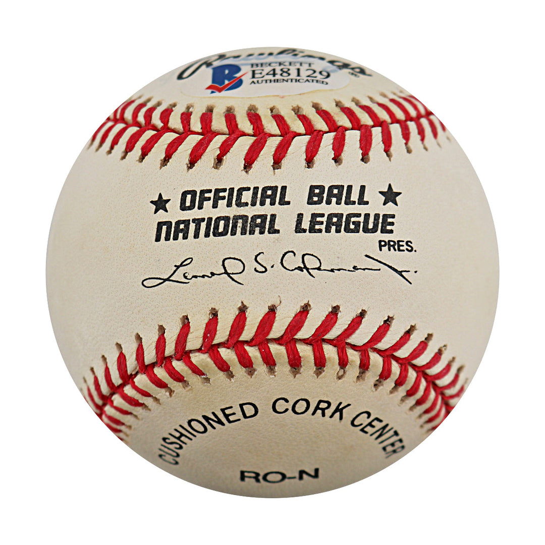 Al Downing Yankees Dodgers Autographed ONL Baseball Beckett Holo