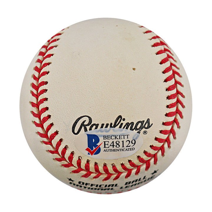 Al Downing Yankees Dodgers Autographed ONL Baseball Beckett Holo