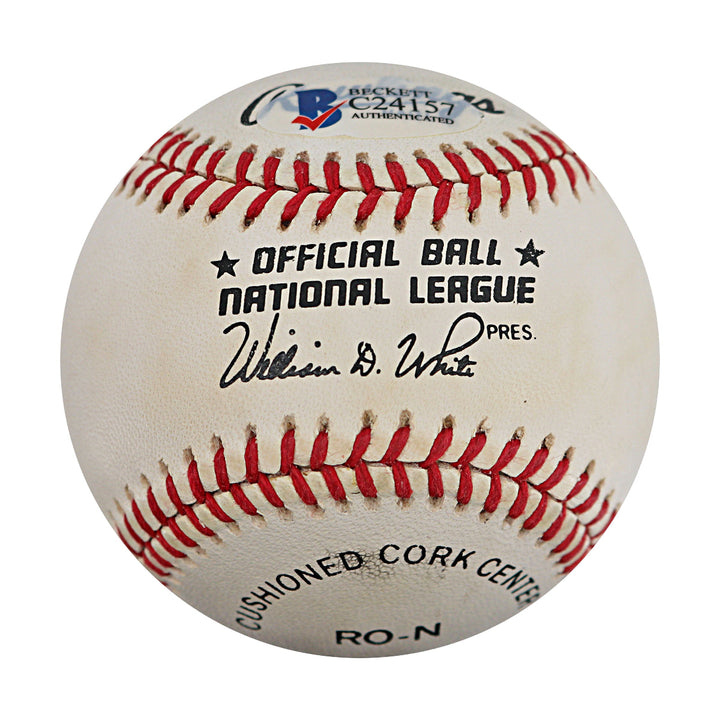 Don Drysdale Los Angeles Dodgers Autographed ONL Baseball Beckett Holo