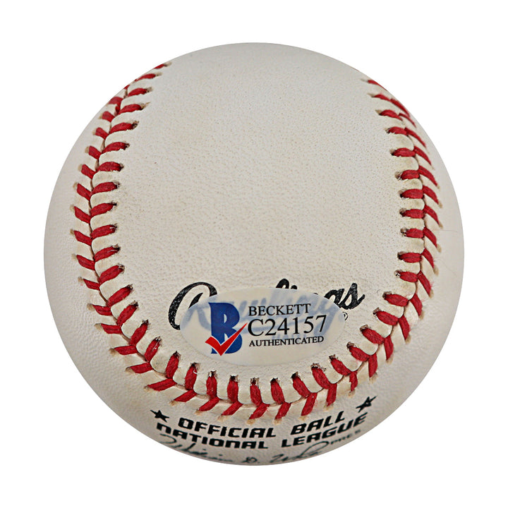 Don Drysdale Los Angeles Dodgers Autographed ONL Baseball Beckett Holo