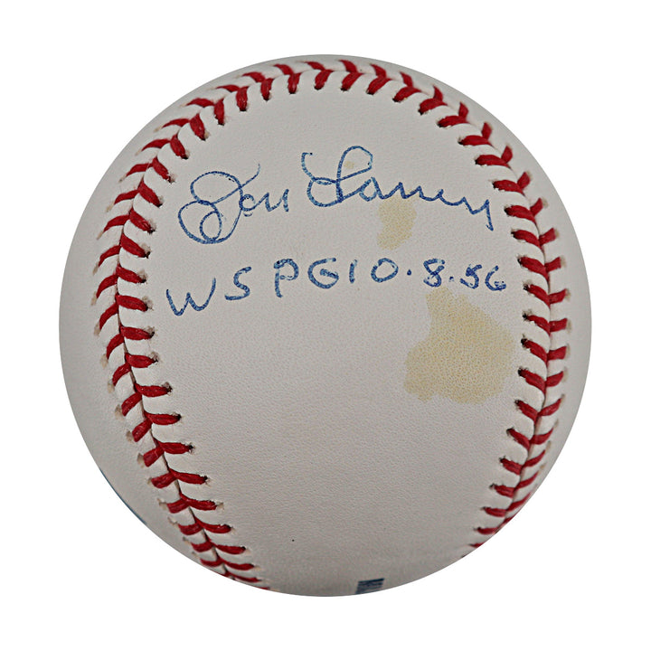 Yogi Berra Don Larsen Autographed Inscribed OMLB Baseball JSA Auth