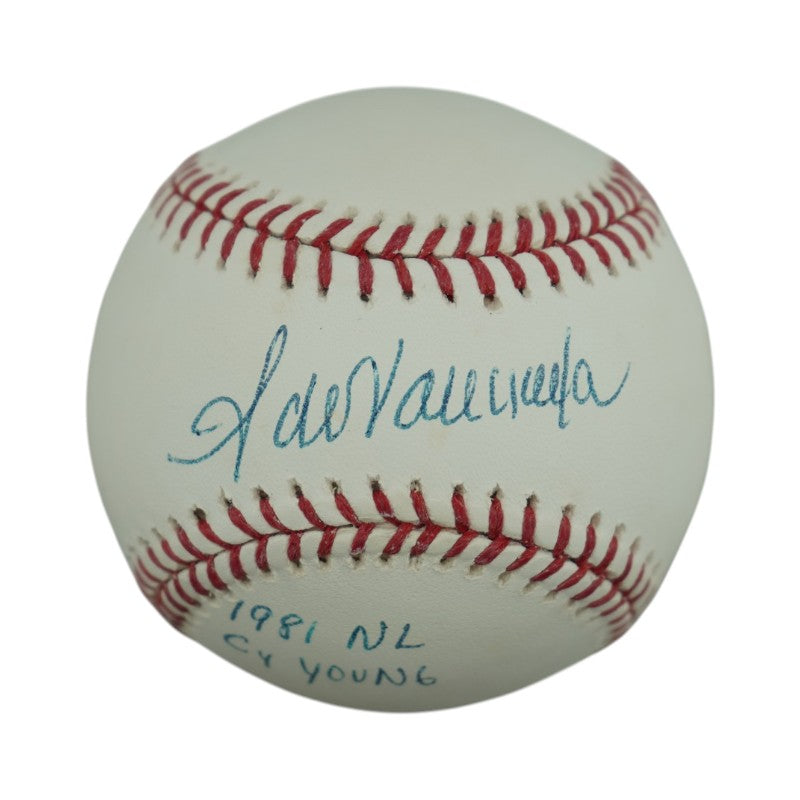 Fernando Valenzuela Los Angeles Dodgers Autographed Inscribed OMLB Baseball MLB Auth