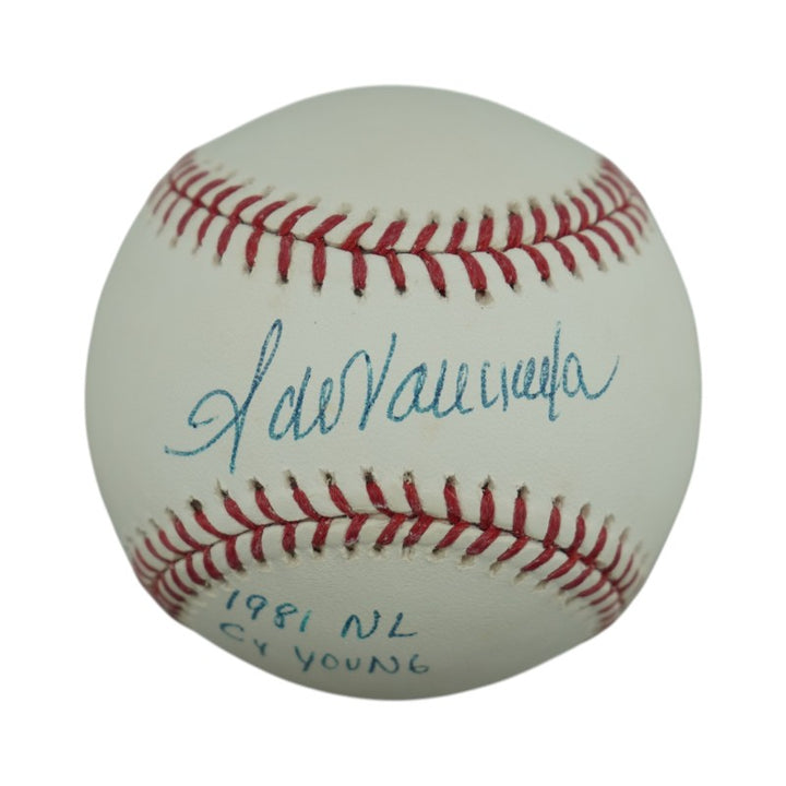Fernando Valenzuela Los Angeles Dodgers Autographed Inscribed OMLB Baseball MLB Auth