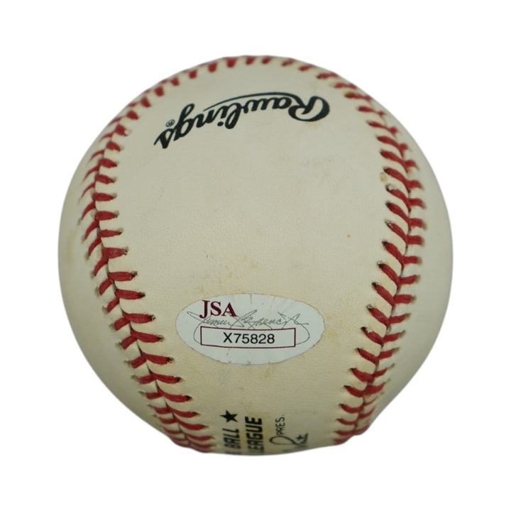 Roy Campanella Brooklyn Dodgers Autographed National League Official Baseball JSA Holo Only