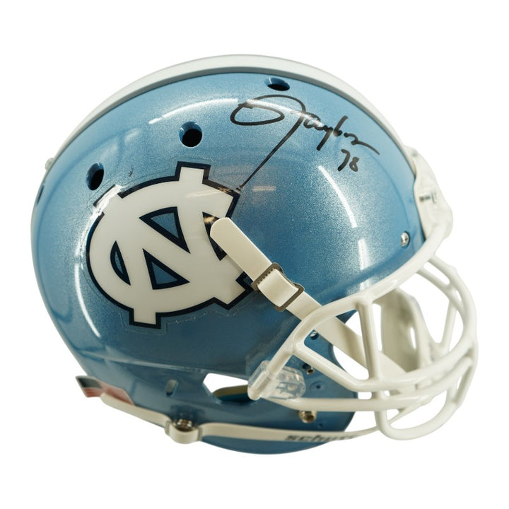 Lawrence Taylor Autographed North Carolina Full-Size Replica Helmet JSA Holo Only