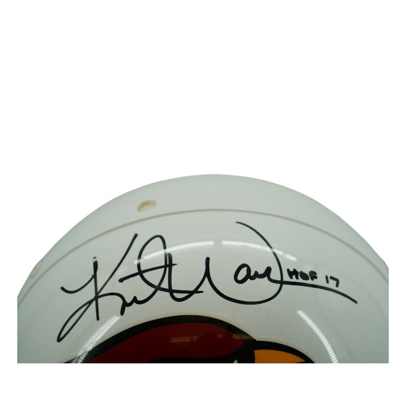 Kurt Warner Arizona Cardinals Autographed Inscribed Full-Size Replica Helmet Radtake COA/Kurt Warner COA
