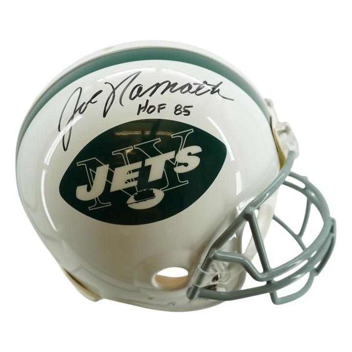 Joe Namath New York Jets Autographed Inscribed Full-Size Authentic Helmet Fanatics Auth
