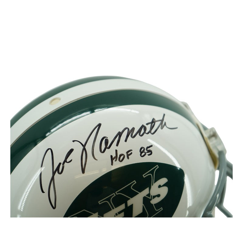 Joe Namath New York Jets Autographed Inscribed Full-Size Authentic Helmet Fanatics Auth