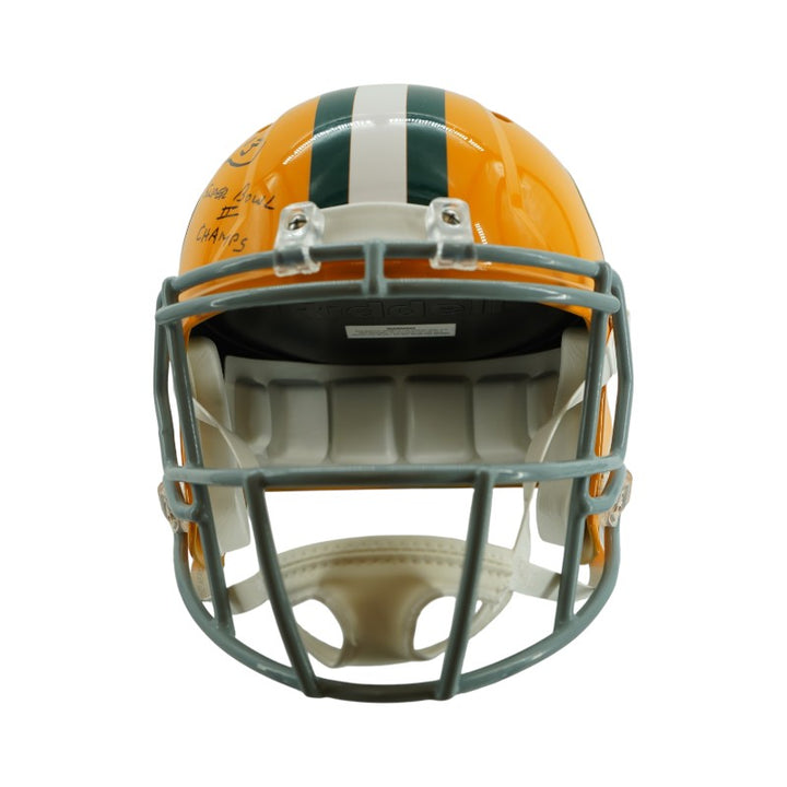 Don Horn Green Bay Packers Autographed Inscribed Full-Size Replica Helmet Beckett Auth