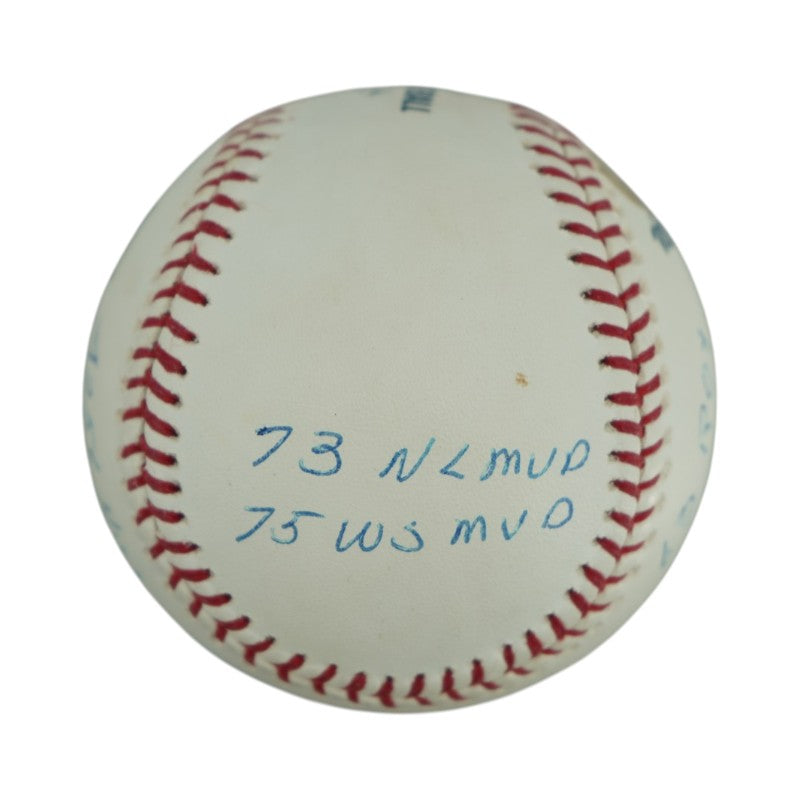 Pete Rose Cincinnati Reds Autographed Inscribed Stat OMLB Baseball SM Auth