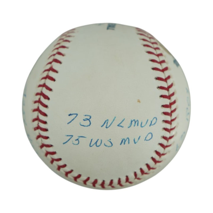 Pete Rose Cincinnati Reds Autographed Inscribed Stat OMLB Baseball SM Auth