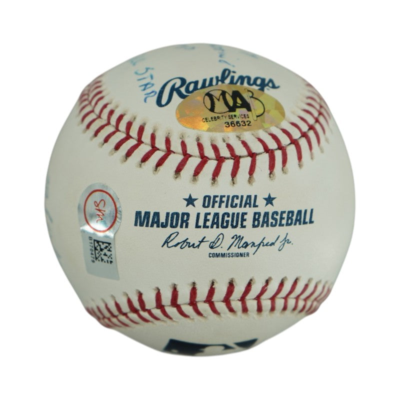 Pete Rose Cincinnati Reds Autographed Inscribed Stat OMLB Baseball SM Auth